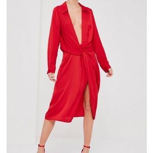Missguided red dress